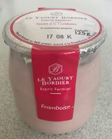 Le yaourt bordier à la Framboise