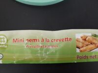 Mini nems à la crevette precuits surgelés