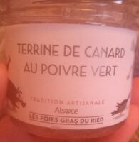 Terrine de canard au poivre vert