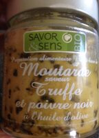 Moutarde saveur truffe et poivre noir