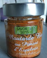Moutarde Bio au piment d'Espelette