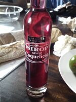 Sirop saveur coquelicot