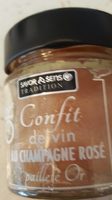 Confit de vin au champagne rosé