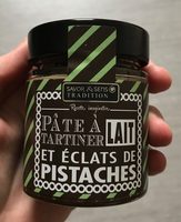 Pâte à tartiner Lait et éclats de pistache