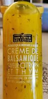 Creme de balsamique saveur citron et thym