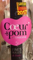 Fines bulles de fruits pomme et framboise