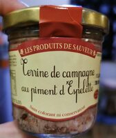 Terrine de campagne au piment d'espelette