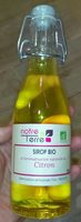 Sirop bio à la aromatisation naturelle de citron