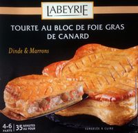 Tourte au Bloc de Foie Gras de Canard (Dinde et Marrons)