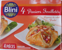 4 Paniers Feuilletés Légumes du Soleil Poulet