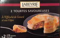 2 tourtes individuelles au canard 240 g
