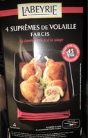 Supreme de volaille farcis