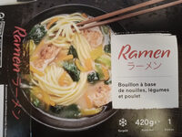 Bouillon a base de nouilles légumes et poulet