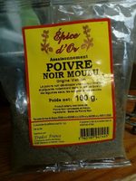 Poivre noir moulu