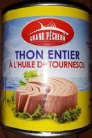 Thon entier à l'huile de tournesol