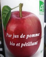 Pur jus de pomme bio et pétillant