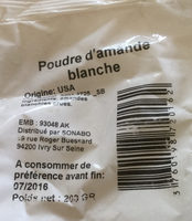 Poudre d'amande blanche