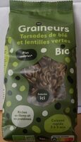 Torsades de blé et lentilles vertes