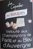 Velouté aux champignons de Paris et au bleu d'auvergne