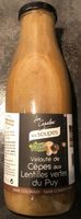 Velouté de cèpes aux lentilles vertes du Puy