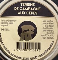 Terrine de Campagne aux Cèpes
