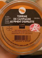 Terrine de campagne au piment d'espelette