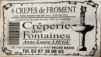 6 crêpes de froment