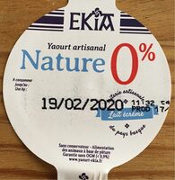 Yaourt nature 0%