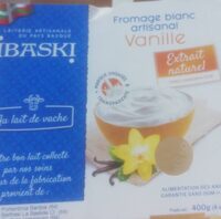 Fromage blanc artisanal vanille ibaski