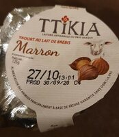 Yaourt au lait de brevis marron