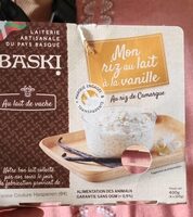 Riz au lait à la vanille