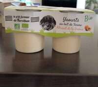 Yaourts au lait de ferme Abricot de la Drôme