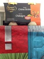 Crème brulée coeur chataigne