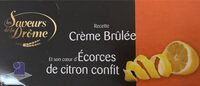 Crème brûlée écorces de citron confit