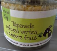Tapenade d olives vertes au chèvre frais