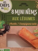 8 mini nems aux légumes