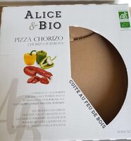 Pizza chorizo, poivrons
