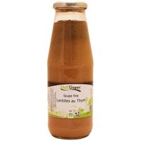 Soupe fine lentilles au thym
