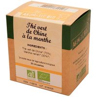 Thé vert de Chine à la menthe bio