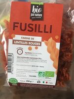 Fusilli farine de lentilles rouges