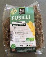 Fusilli à la farine de sarrasin complet