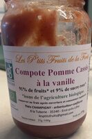 Compote pomme cassis a la vanille