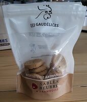 Sable beurrée à la framboise