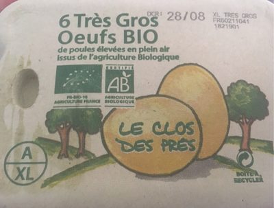 Tres gros oeuf bio