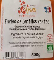 Farine de lentilles vertes
