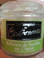 Rillettes de sardines au citron