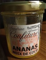 Confiture artsanale ananas noix de coco