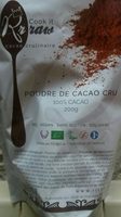 Poudre de poudre de cacao cru