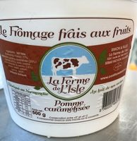 Le fromage frais aux fruits pomme caramélisée