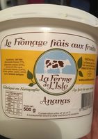 Le fromage frais aux fruits Ananas
